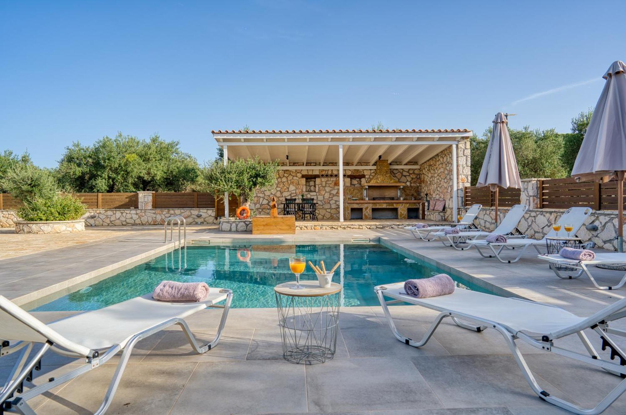 Astarte Villas - Astra Private Villas With Pool Vasilikos  Luaran gambar