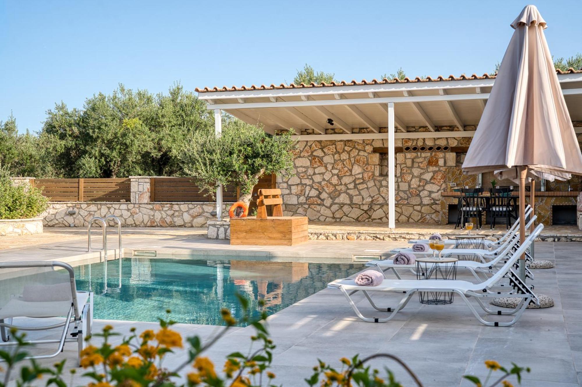 Astarte Villas - Astra Private Villas With Pool Vasilikos  Luaran gambar